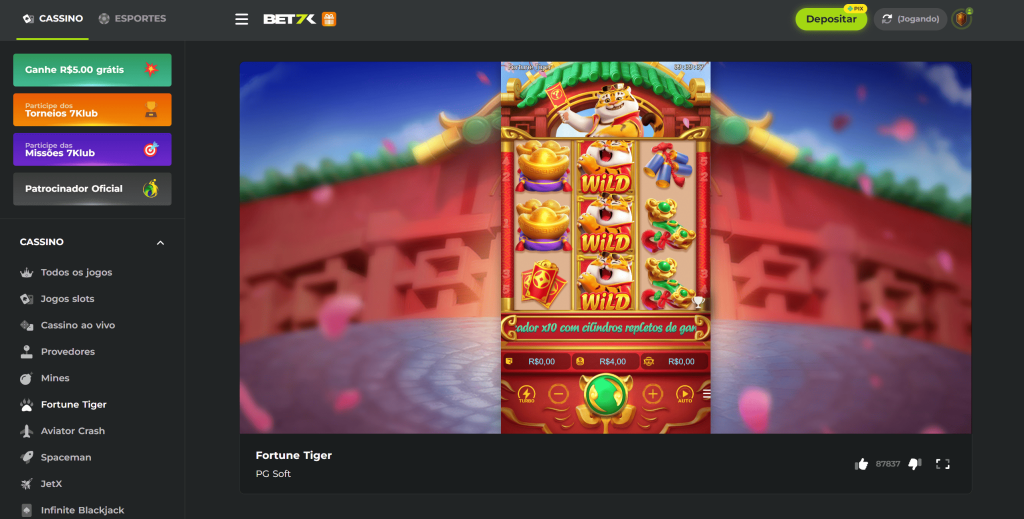 bet7k fortune tiger