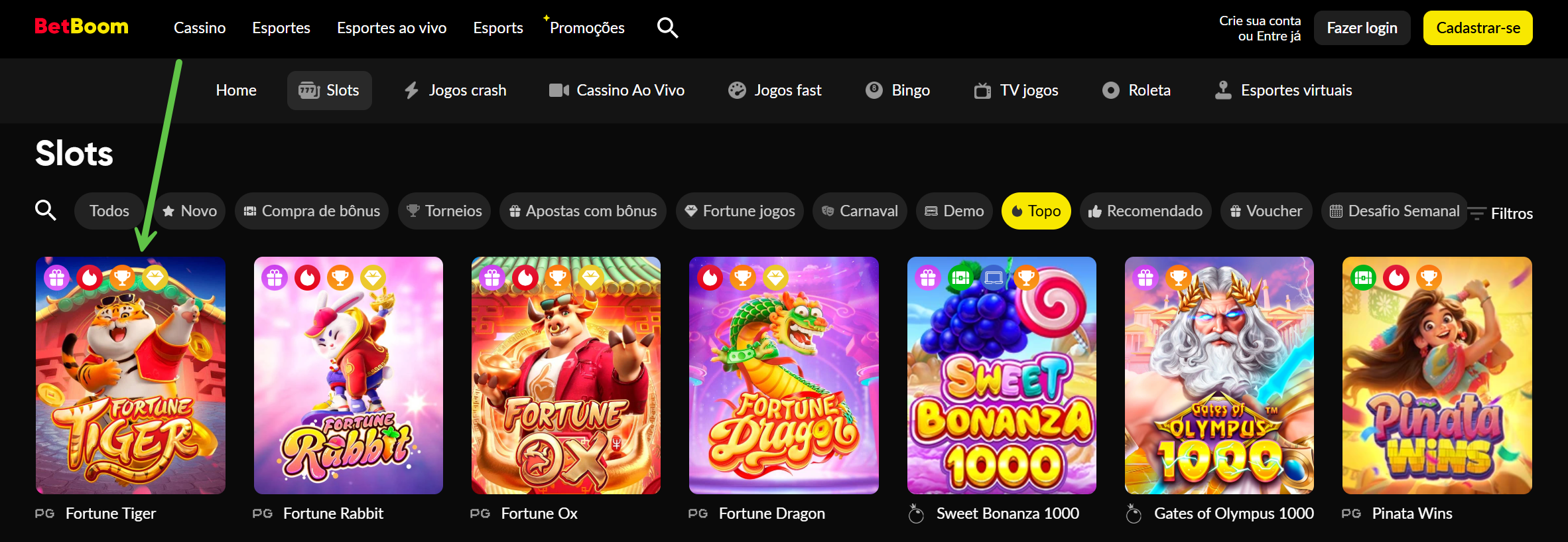 Fortune Tiger na Betboom